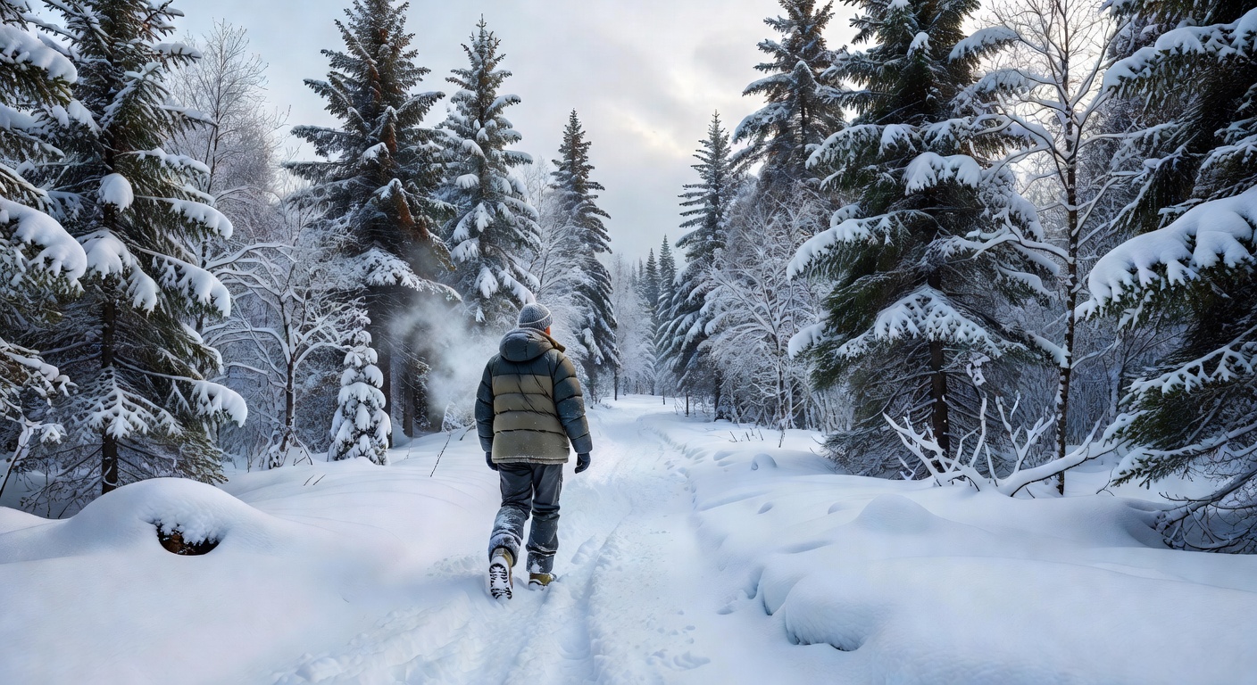 Snowy Forest Trail